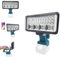 Battery Lamp for Makita 18V 90W 5400LM Wireless LED Work Light with USB and Type C, 2 Modes Brightness, for Camping, Car Repairs, Emergency