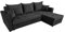 Ecksofa Geschmack in schwarz