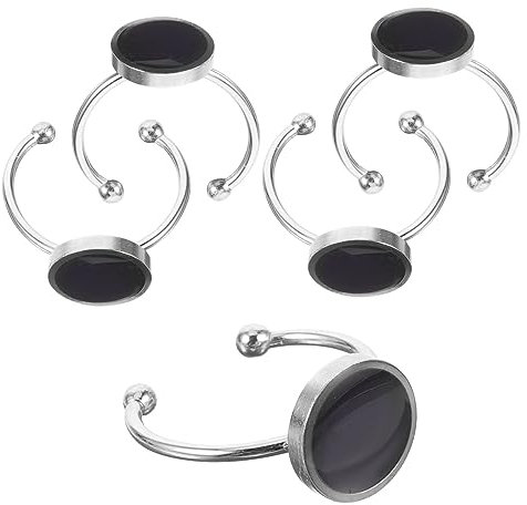 NUOBESTY 1 Satz 1Set Stimmungsschmuck Halskette Display Blanko Basis Schmuckplatte Goldringe Rave Armbänder Schmuckstücke Hologramm Ring Gastgeschenke Vitrine Handkette Armband 5 Stück