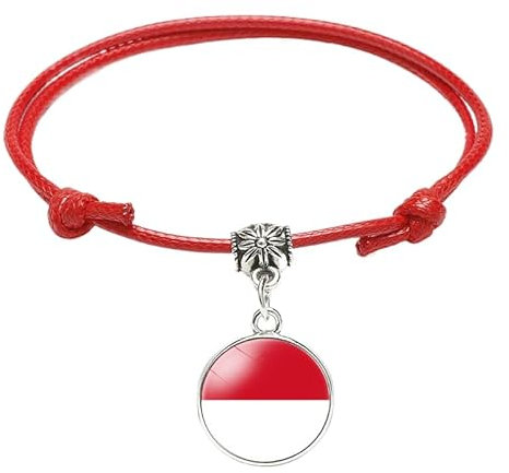 Modisches Armband Mit Der Flagge Von Monaco – Handgefertigtes, Geflochtenes, Verstellbares Armband, Souvenir-Neuheit, Multinationaler Handgefertigter Schmuck Für Männer, Frauen, Paare, Geschenk, R