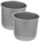 Mobestech 2 Piezas taza medidora tazas medidoras tazas de arroz microondas taza de arroz taza de medición Acero inoxidable Plata