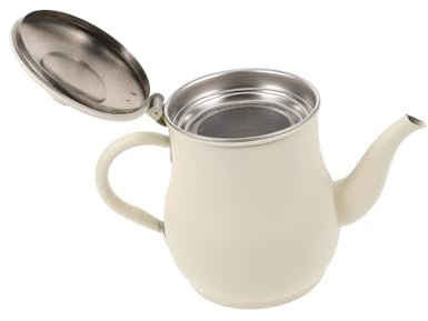VICASKY Jarra de grasa con colador fino, olla de filtro de aceite con mango antideslizante y cubierta para guardar de forma segura el aceite de freír y los aceites de cocina