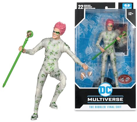 McFarlane Batman Forever DC Multiverse Actionfigur Riddler (Final Suit) (Red Platinum Edition) 18 cm