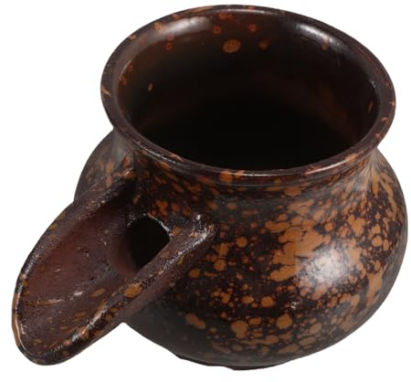 MAGICLULU Fontaine à Eau Céramique avec Cracheur Décoration Cascade pour Jardin Ou Intérieur Pot Façonné Main pour Bassin Ou Maison