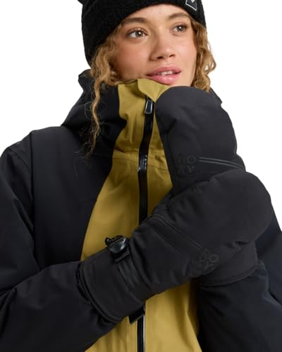 Roxy Gore Tex Fizz - Tech-Fäustlinge - Frauen - L - Schwarz.