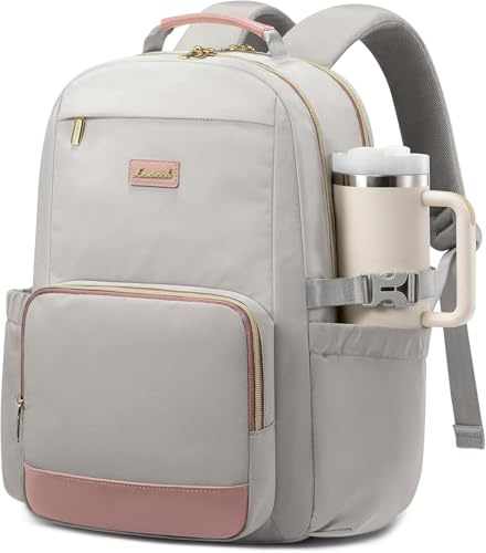 LOVEVOOK Laptop Backpack for Women with Pouch Pocket for Large Capacity Cup,15.6 Inch Backpack Womens Travel Backpack, Waterproof Laptop Computer Bag for Work Business Backpack College Teacher