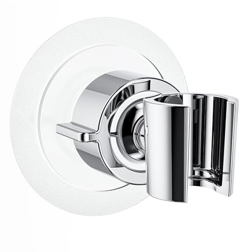 Magichome Shower Head Holder, No-Drill Wall Mount Universal Shower Bracket | Strong adhesive universal shower holder, Easy install on tile/glass. Rust-proof, stable for daily use.