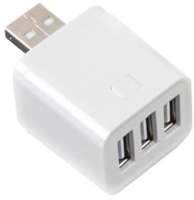 CashMuch Zigbee Smart USB-Adapter-Schalter für Tuya, 1-3-Gang-Mini-USB-Netzadapter mit Fernbedienung über App und für Alexa-Sprachsteuerung, Weiß
