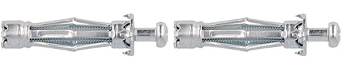 Molly M16110-XJ Chevilles métalliques à Expansion avec vis M5 Ø 5 x 50 mm, Gris, Set de 16 Pièces (Lot de 2)