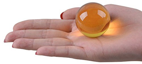 LONGWIN – Glaskugel aus K9-Kristallglas, Fotorequisite, einheitliche Farbe, 40 mm, gelb