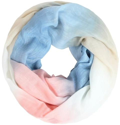 Glamexx24 Damen schal leichter Langschal Loop Schlauchschal Tuch Viele Farben