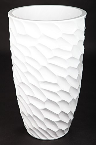 point-garden Blumenkübel Pflanzkübel Pflanzgefäß - aus Fiberglas für Innen