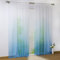 Joyswahl Voile Gardine halptransparenter Vorhang mit Topaktuelle Farbverlauf Muster »Babette« Schals Fenster Vorhänge mit Stangendurchzug BxH 140x245cm Blau 1er Pack