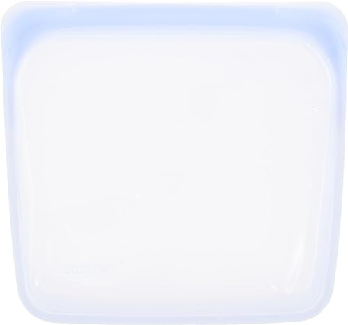 Stasher Sac Sandwich en silicone réutilisable, étanche, sans BPA, Améthyste | Sac alimentaire en silicone pour sandwichs, snacks et meal prep; lunch box et sorties, étanche, lave-vaisselle, sans BPA.