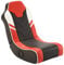 X Rocker Shadow Gaming Chair for Kids and Juniors, 2.0 Audio Floor Rocker, Low Folding Rocking Seat with 2 Stereo Sound Speakers, Padded Foam Gaming Seat for Children for Xbox, PS4, PS5, Switch - Red