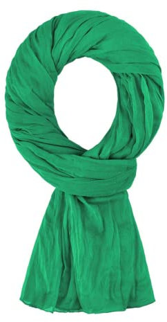 Allée du foulard,100% Baumwolle Seidenschal Damen,200x100 cm,Schals & Tücher für Damen, Kopftuch, Hijab, Halstuch Damen, Schal, Loop Schal Damen, Stola Damen Festlich,für alle Jahreszeiten (Minzgrün)