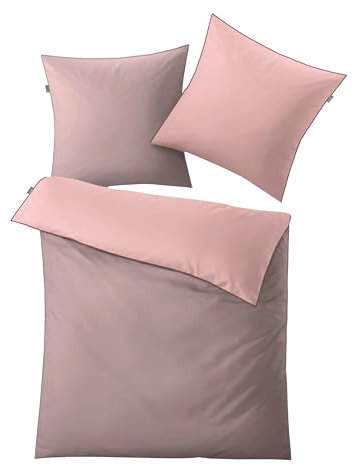 Kleine Wolke 6320407954 Bettwäsche Linda, Maße: 155 x 220 cm und 80 x 80 cm, Farbe: Old Rose