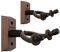 Neboic Gitarrenhalter für Die Wand 2 Stück, Gitarren Wandhalterung Holz, Schwarze Walnuss Gitarre Haken, Gitarren Aufhängung für Klassische Gitarre, E-gitarre, Bassgitarre, Ukulele, Gitarrenzubehör