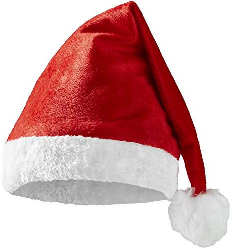 dressforfun 303473 Weihnachtsmütze Nikolausmütze mit Bommel, klassisch, rot