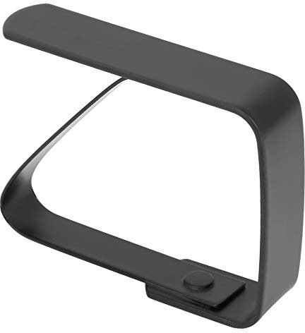 Weikeya 4Stück Tischdeckenklammer Edelstahl,Tischdeckenklammern aus Breiten dreieckigen rutschfesten Tischdeckenklemmen Geeignet für Familien- oder Outdoor-Restaurants(schwarz)