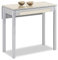 ASTIMESA Mesa de Cocina, Metal, Beig, 80x40cm-extendida 80x60 cms
