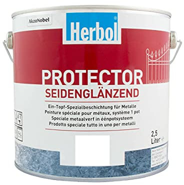 Herbol Protector Seidenglänzend Abgetönt in verschiedenen Farbton 2,5 L Farbwahl, Farbe:RAL 1012 Zitronengelb