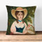 Big Box Art Woman With Basket Of Eggs By Henri Rousseau - Cushion Cover Throw Pillow with Insert for Sofa Chair Bed - Double-sided - 55x55 cm