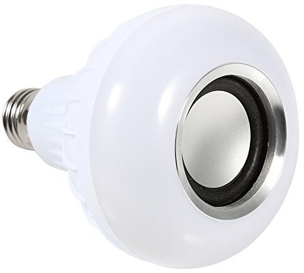 Fybida Lampadina LED Altoparlante Musicale, E27 12W LED RGB Altoparlante Lampadina Lampada Wireless per Riproduzione di Musica con Telecomando