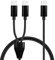 GELRHONR USB-C-Multi-Ladekabel, USB C Splitter Kabel,2-in-1 USB-C-Stecker auf 2 Typ-C-Stecker Ladekabel,kompatibel mit Mobilgeräten/Android und mehr (Black-1m-2 USB C)