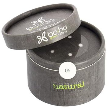 Bio-Mineralpuder, Nr. 05, Weiß, transparent, Boho, Grün, Make-Up, 10 g, vegan, für Teint, Make-up