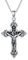 ROMANTICWORK Kreuz Jesus Kette Sterling Silber Kruzifix Jesus Anhänger Halskette Christliche Jesus Religiöser Schmuck Geschenke für Herren Damen