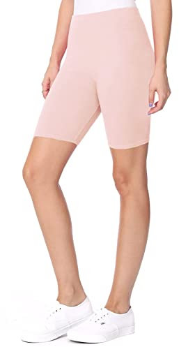 ELF KUCKUCK Kurze Leggings Hose Damen, Radlerhose Sporthose Damen Kurz Baumwolle Baby Pink