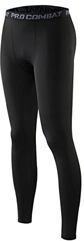 Smatstyle Kompressionshose Herren Sport Leggings Laufhose Lang Tight Atmungsaktiv Baselayer Leggings Trainingshose für Fitness Joggen Basketball (as3, Alpha, xx_l, Regular, Regular, Reines Schwarz)