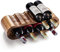 Acacia Wood Countertop Wine Rack, 2-Tier 8-Bottle Stand, Free-Standing, No Assembly Required