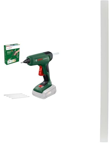 Bosch Home and Garden Cordless glue gun AdvancedGlue 18 V + Bosch Glue Stick for Glue Guns