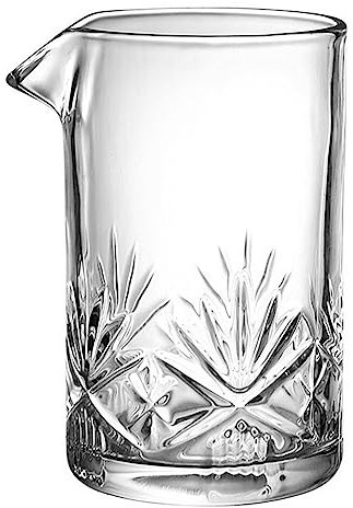 TOPBATHY Thick Bottom Crystal Cocktail Glass 700ml Bar Mixing Pitcher Stirring Drink