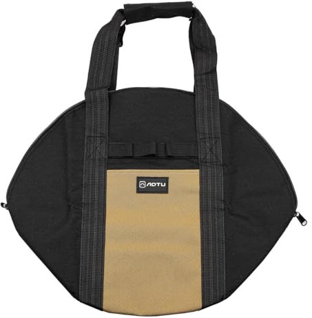 NUZAMAS 36 x 46 cm, bolsa de almacenamiento multifuncional para utensilios de cocina, gran capacidad, organizador de platos de carne, bolso de mano para camping, barbacoa, senderismo, picnic, viajes,