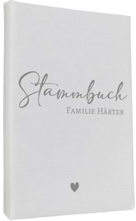 Stammbuch der Familie 'Claudi' Nr. 303 inkl. Personalisierung (Klassisch, Weiß)