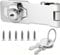 Litensh 2.5 Inch Hasp Lock Vorhängeschloss Torriegel Türriegel Schloss Schublade Schrankschlösser Drehknopf Schlüssel Verriegelung für Schrank Möbel Briefkasten Schrank mit ähnlichen Schlüsseln Silber