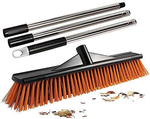 DUDOK Cepillo para Fregar Suelos, Cepillo de Fregar rígido, Cepillo de Limpieza para duchas, Cepillo para Fregar Cubiertas, Cepillo para lechada para garajes, Piscinas, Balcones, almacenes