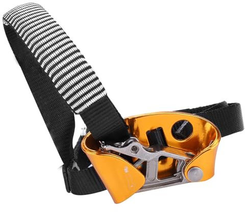 Yctze Universal Rock Climbing Mountaineering Equipment, Right/Left Foot Ascender Riser, Suitable for Knee Ascender Tree Climbing and Rope Foot Acender/Descender (Right Foot)