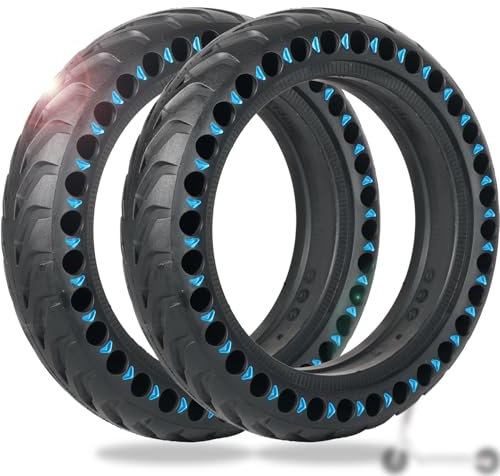 BABEJIA 2PCS E Scooter Reifen 8 1/2 x2, Vollgummi E Scooter Reifen 50/75-6.1 E Roller Vollgummireifen Kompatibel mit Soflow 3, Xiaomi Scooter 3/3 Lite/M365/Pro 2/1S