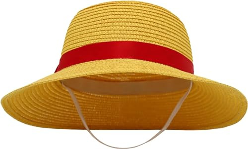 Anime-Kostüm für Erwachsene für Herren Strohhut Teenager Anime Cosplay Zubehör Hut Lustiger Hut Strohhut Sonnenschutz Sonnenhut