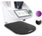 Niltava Gleitbrett für Thermomix TM6 & TM5 – Premium Acryl – Gleiter für Küchenmaschine – Müheloses Verschieben & Schutz für Geräte – Passgenau & Elegant – Schwarz Hochglanz
