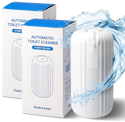 Fresh & Fresh Automatic Toilet Bowl Cleaners - 2 Bottles(UPTO 2500 FLUSHES/Bottle),Commercial and Residential Toilet Cleaner 3-4 MONTH Lasting Toilet Bowl Cleaner Bottle
