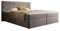 Luxusbetten24 Boxspringbett Athina Samt 160x200 Doppelbett Polsterbett Bett | Bezug: Samt | Farbe: Grau | Härtegrad: H2 (bis 70kg)