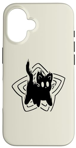 Y2K 90er Niedliche gruselige Katze Kater Hülle für iPhone 16