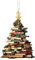 Weihnachtsdeko Weihnachtsbaum 2D Anhänger Weihnachten Bücher Acryl Deko Künstlicher Weihnachtsanhänger Innen Christmas Baumschmuck Aussen Klein Outdoor Weihnachtsdekoration (E)