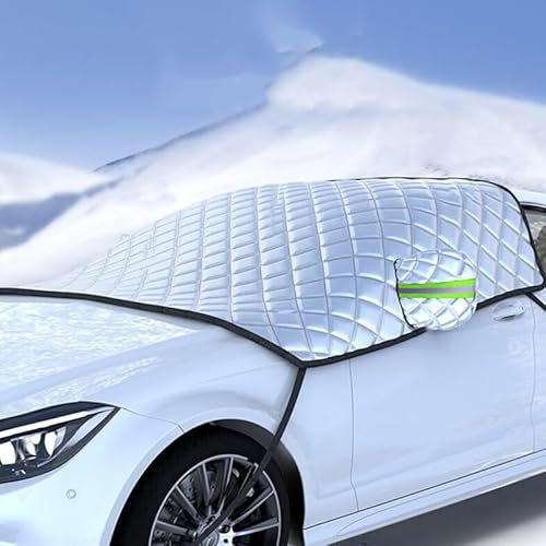 OTTSAN Frontscheibenabdeckung Winter für Renault Scenic, Dick Windschutzscheiben Abdeckung Frost Schnee Wasserbeständig Auto Frontscheibe ZubehöR,B