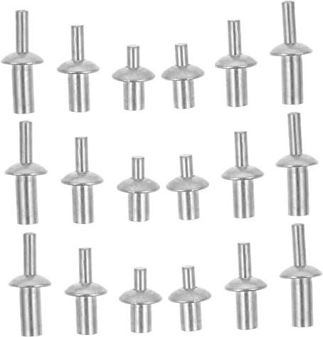 TIDTALEO 130pièces Rivets Aluminium à Tête Ronde Type à Frapper De Rivets Expansibles Pour Applications Mécaniques Et Domestiques